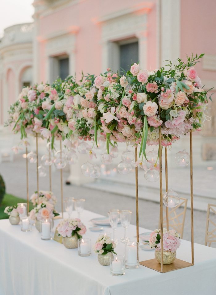 head table florals